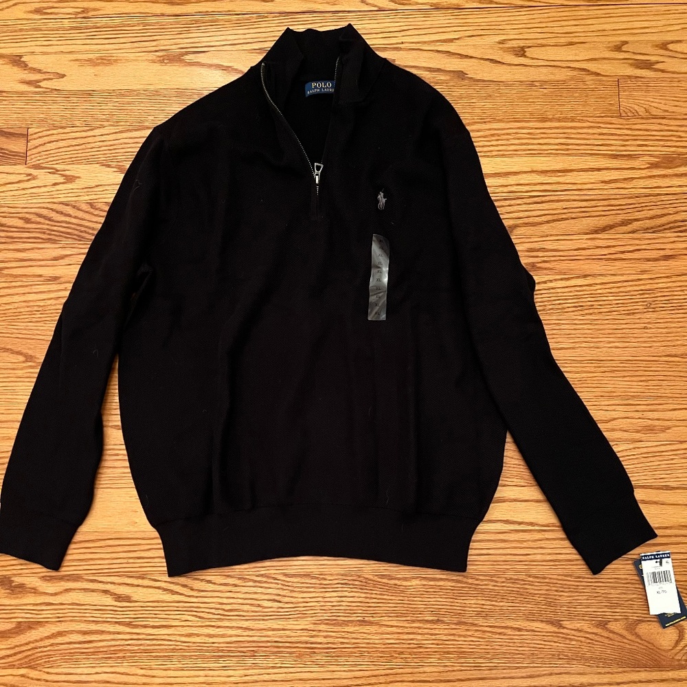 Polo Navy Blue XL Quarter Zip Brand New w/ Tags
